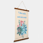 I Thrive Where Most Dont Survive Wandteppich Mit Holzrahmen (Gewinkelt)