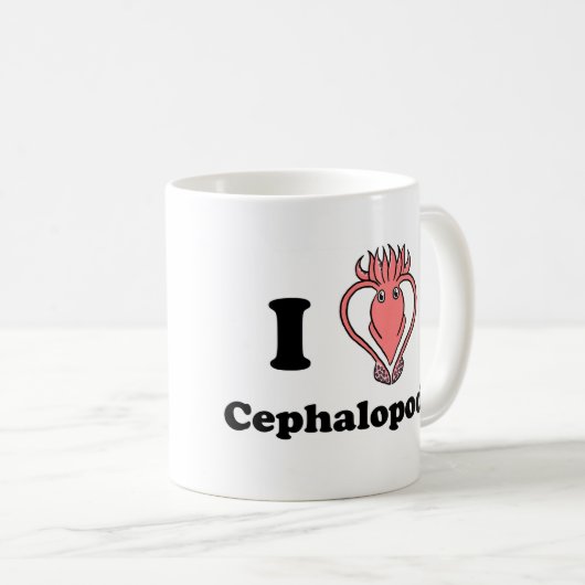 I Tintenfisch-Kopffüßer Kaffeetasse (VorderseiteRechts)