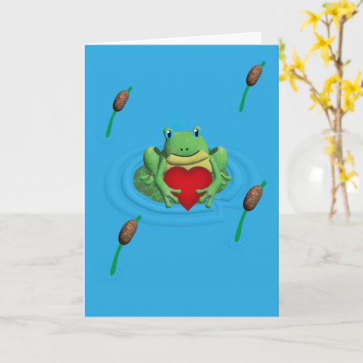 I Toad-Ally Adore You Valentine’s Day Karte (Gelbe Blume)