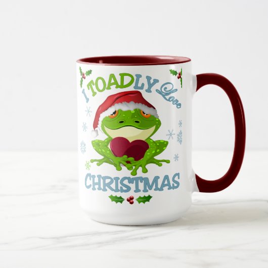 I Toadly Liebe-WeihnachtsTasse Tasse (Rechts)