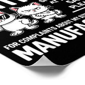 I Told My Daughter To Watch Her Attitude Funny Cat Poster (Ecke)