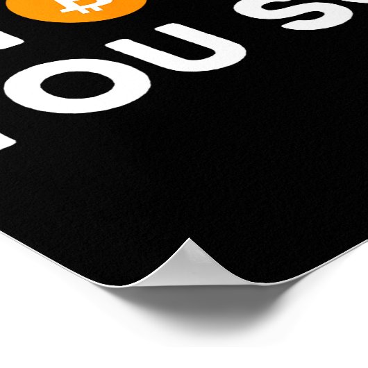 I Told You So - Funny Crypto Trader Btc Bitcoin In Poster (Ecke)