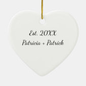 I Tolerate You - Custom Funny Couples Christmas Keramik Ornament (Hinten)