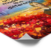 I took the road less traveled,  poster (Ecke)