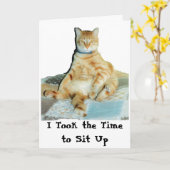 I Took the Time to Sit Up Karte (Gelbe Blume)