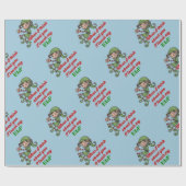 I Touch mein Elf-WeihnachtsSpaß-Verpackungs-Papier Geschenkpapier (Flach)