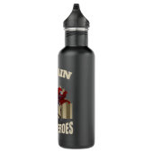 I Train Superheroes Personal Trainer Fitness Coach Edelstahlflasche (Rechts)