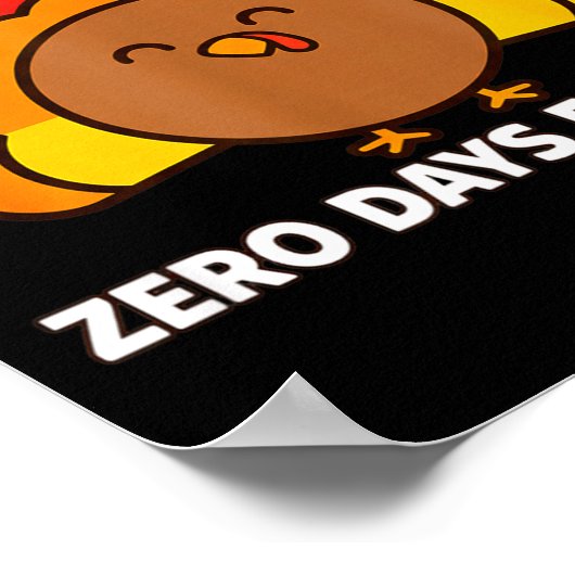 I Trained Zero Days For This Funny Thanksgiving Tu Poster (Ecke)