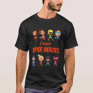 I Training Super Helden - Comic Book Hero Teacher T-Shirt