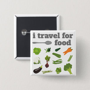 I travel for food button