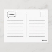 I Travel... With My Books! Postkarte (Rückseite)