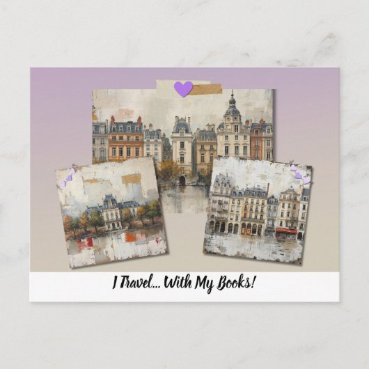 I Travel... With My Books! Postkarte (Vorderseite)