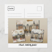I Travel... With My Books! Postkarte (Vorne/Hinten)