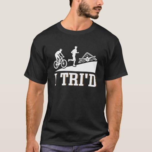 I Tri'd Triathlon Cycling 1 T-Shirt (Vorderseite)