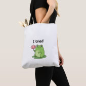 "I Tried" Froggy Effort Design Tasche (Von Nahem)