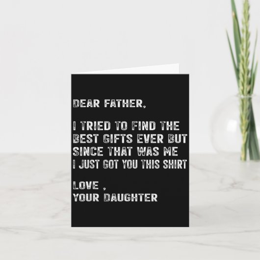 I Tried To Find The Funny Father Fathers Day Mens Karte (Vorderseite)