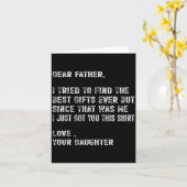 I Tried To Find The Funny Father Fathers Day Mens Karte (Gelbe Blume)