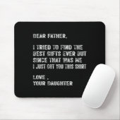 I Tried To Find The Funny Father Fathers Day Mens Mousepad (Mit Mouse)