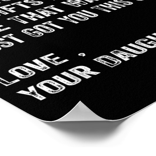 I Tried To Find The Funny Father Fathers Day Mens  Poster (Ecke)