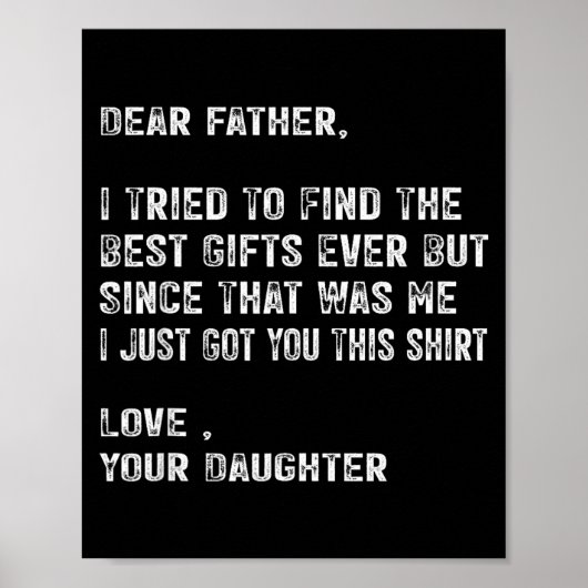 I Tried To Find The Funny Father Fathers Day Mens Poster (Vorne)
