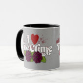 I ❤️ True Crime.–Personalized Name Tasse (Vorderseite Links)