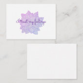 I trust my feelings: Hand-Drawn Floral Affirmation Mitteilungskarte (Vorne/Hinten)