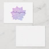 I trust my journey: Floral Affirmation Mitteilungskarte (Vorne/Hinten)