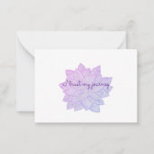 I trust my journey: Floral Affirmation Mitteilungskarte (Vorderseite)