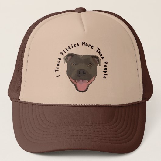 I Trust Pitties - Trucker Hat Truckerkappe (Vorderseite)
