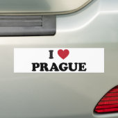 I Tschechische Republik Herz-Prags Autoaufkleber (Auf Auto)