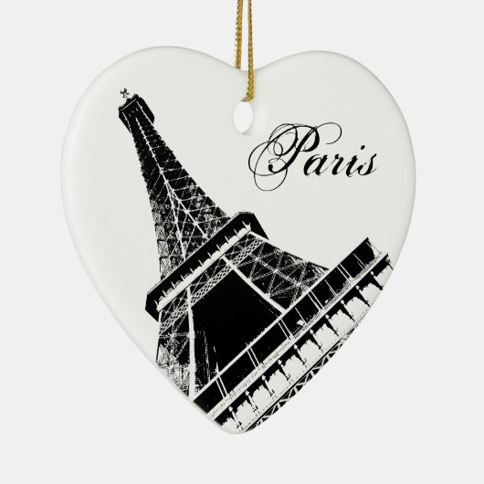 I Turm Liebe-Paris Eiffel Keramikornament (Rechts)