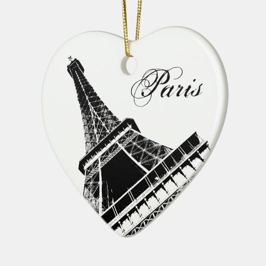 I Turm Liebe-Paris Eiffel Keramikornament (Links)