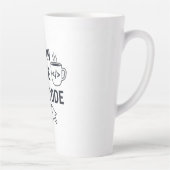 I Turn Coffee Into Code - Funny Programmer Quote Milchtasse (Rechts)