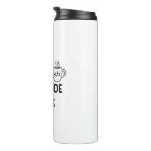 I Turn Coffee Into Code - Funny Programmer Quote Thermosbecher (Nach rechts gedreht)