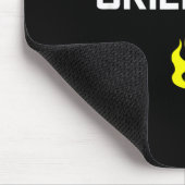 I turn grills on funny bbq grilling  mousepad (Ecke)