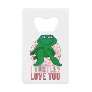 I Turtley Liebe You Geldbeutel Flaschenöffner
