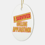 I ÜBERLEBTE ANTRÄGE AUF UNI KERAMIK ORNAMENT (Links)