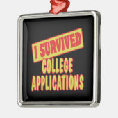 I ÜBERLEBTE ANTRÄGE AUF UNI SILBERNES ORNAMENT (Links)