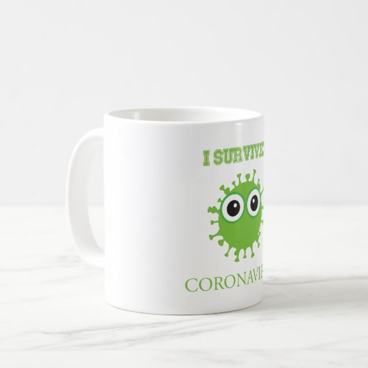 I Überlebte Coronavirus Quarantäne Kaffeetasse (Vorderseite Links)