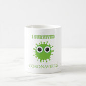 I Überlebte Coronavirus Quarantäne Kaffeetasse (Mittel)
