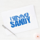 I Überlebte SANDY Ovaler Aufkleber (Umschlag)