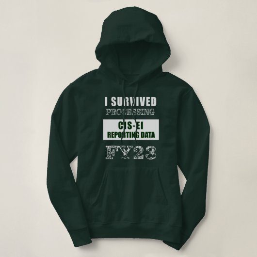 I Überlebte Verarbeitung der Daten für die GUS-EI- Hoodie (Design vorne)