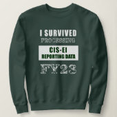 I Überlebte Verarbeitung der Daten für die GUS-EI- Sweatshirt (Design vorne)