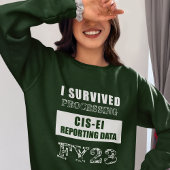 I Überlebte Verarbeitung der Daten für die GUS-EI- Sweatshirt