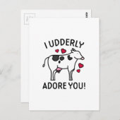 I Udgeordnete Adore You Postkarte (Vorne/Hinten)