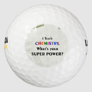 I unterrichte Chemie Golfball