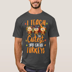 I unterrichte die Niedliche 3. Klasse Türkei Herbs T-Shirt