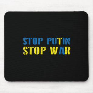 I unterstütze die Ukraine Stoppt Putin Krieg beend Mousepad