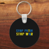 I unterstütze die Ukraine Stoppt Putin Krieg beend Schlüsselanhänger (Vorderseite)