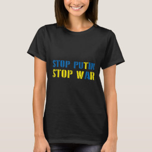 I unterstütze die Ukraine Stoppt Putin Krieg beend T-Shirt